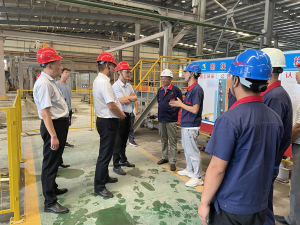 省生態(tài)環(huán)境廳副廳長到建材公司調(diào)研